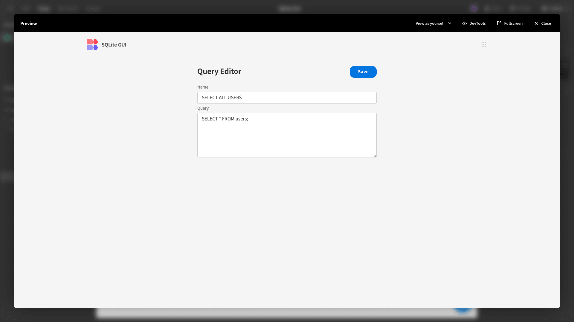 Query Editor