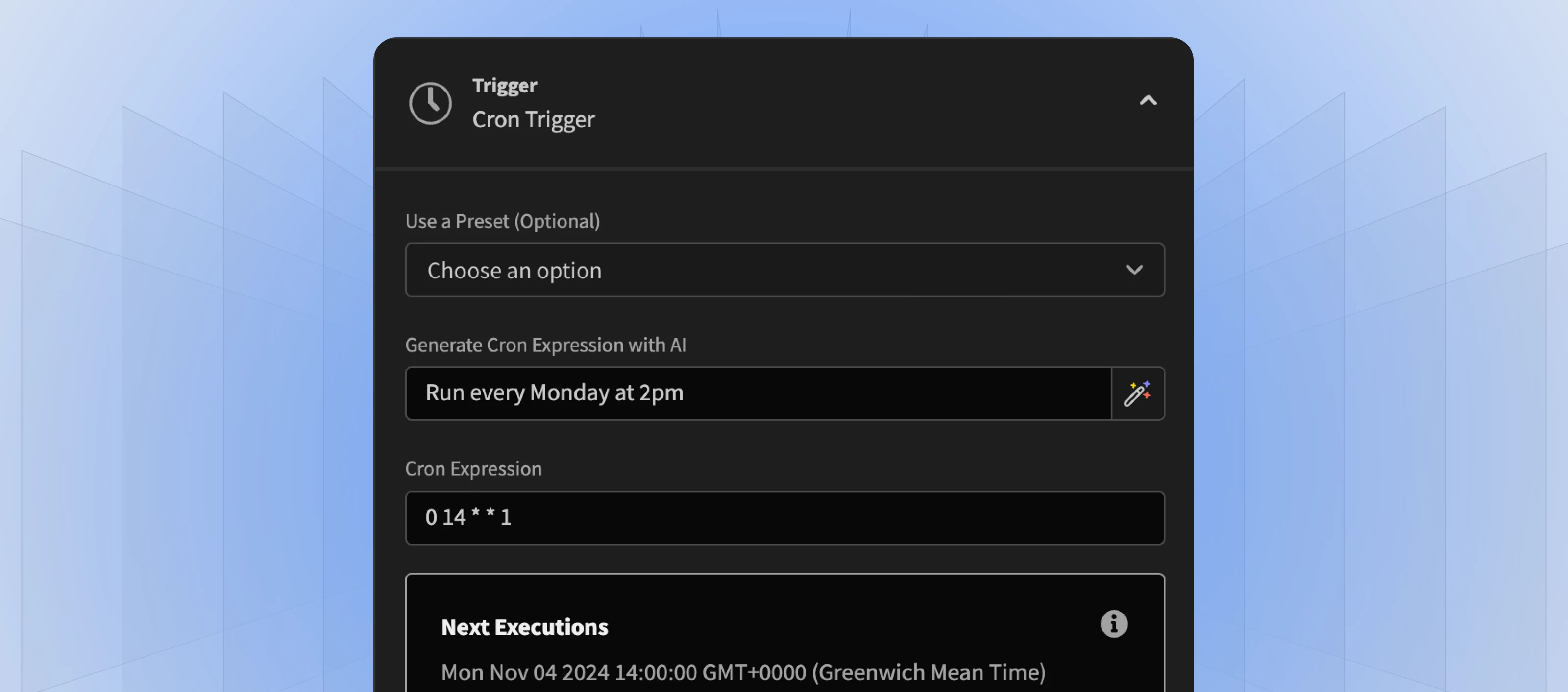 AI CRON generator