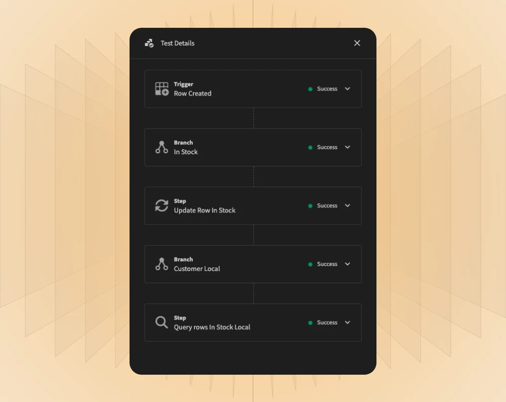 Branching added to automation testing experience