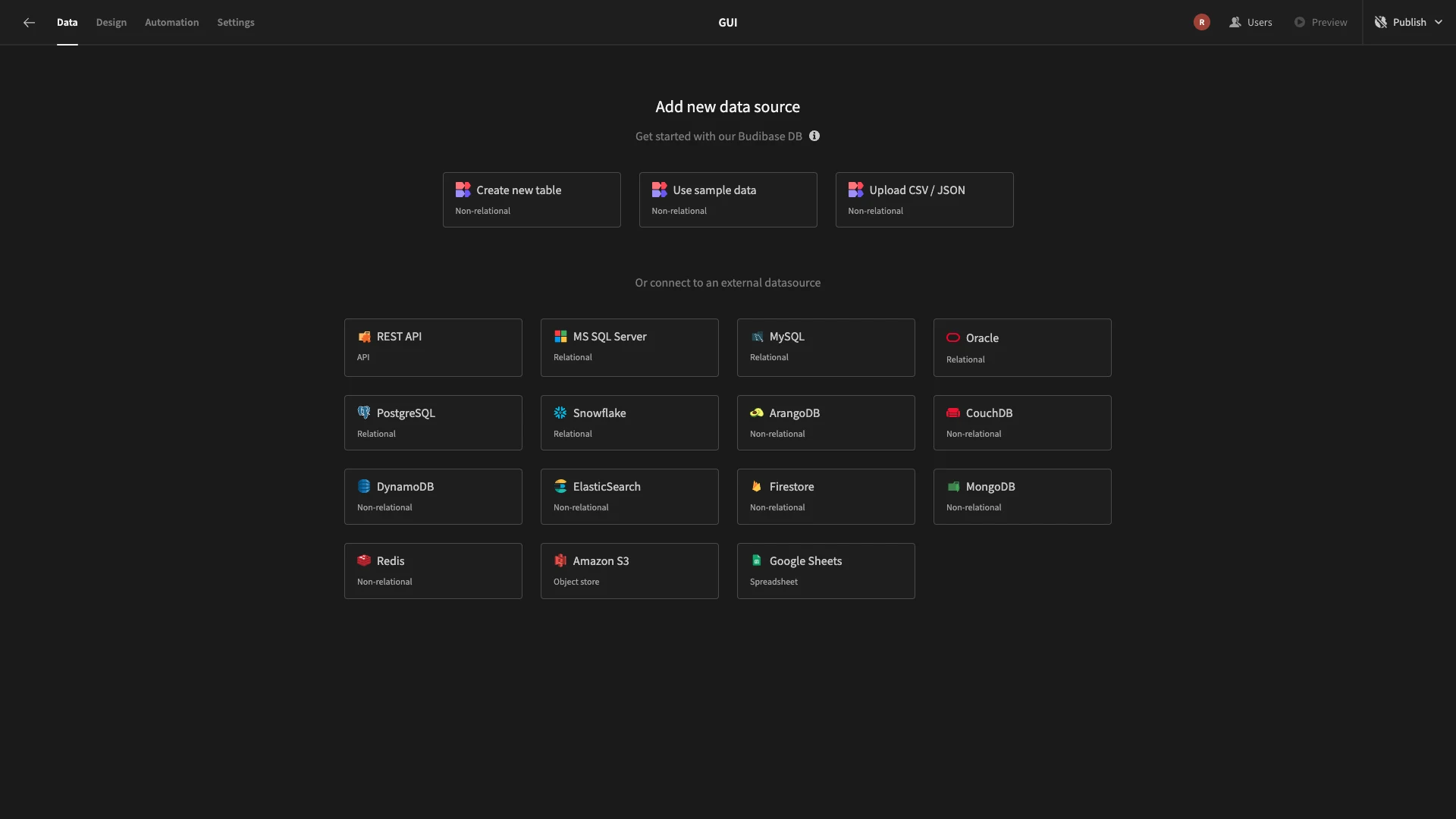 SQL GUI