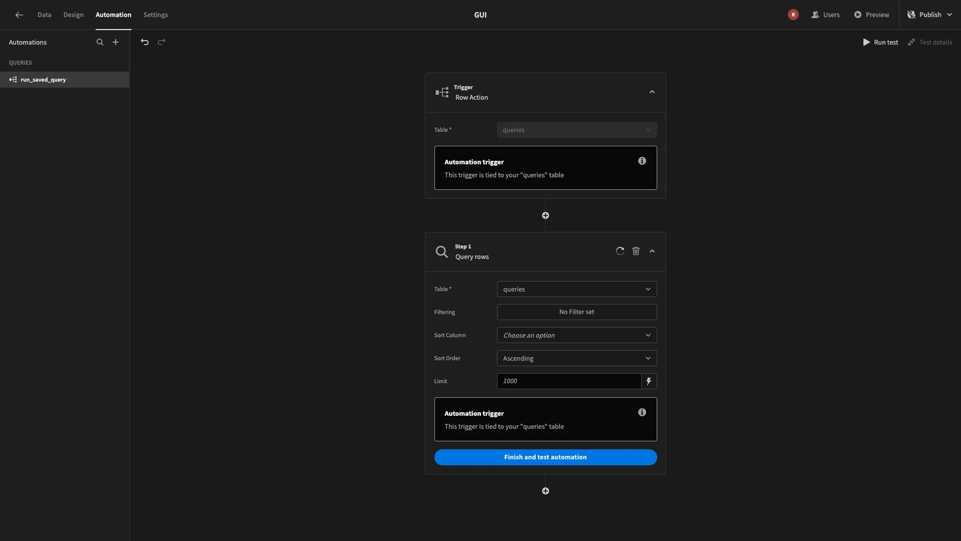 SQL GUI