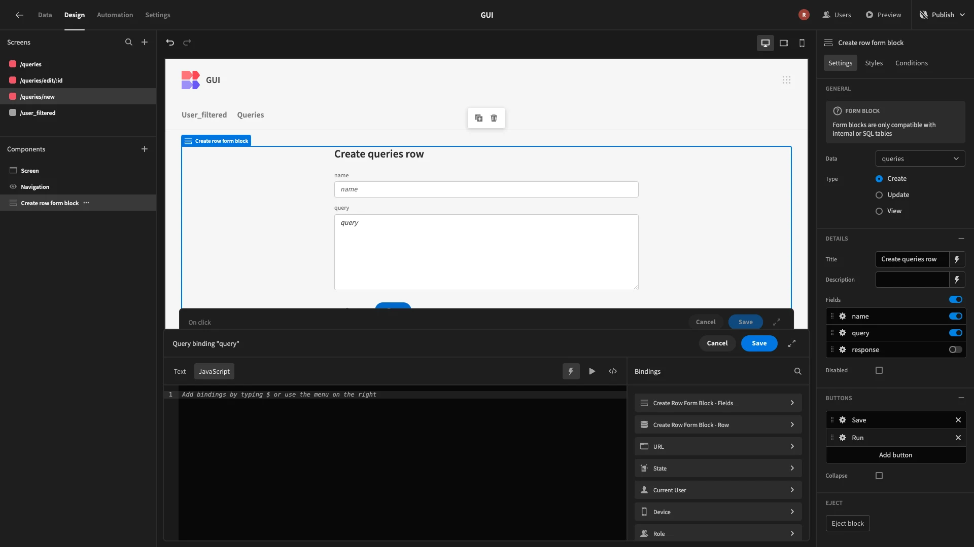 JavaScript Editor