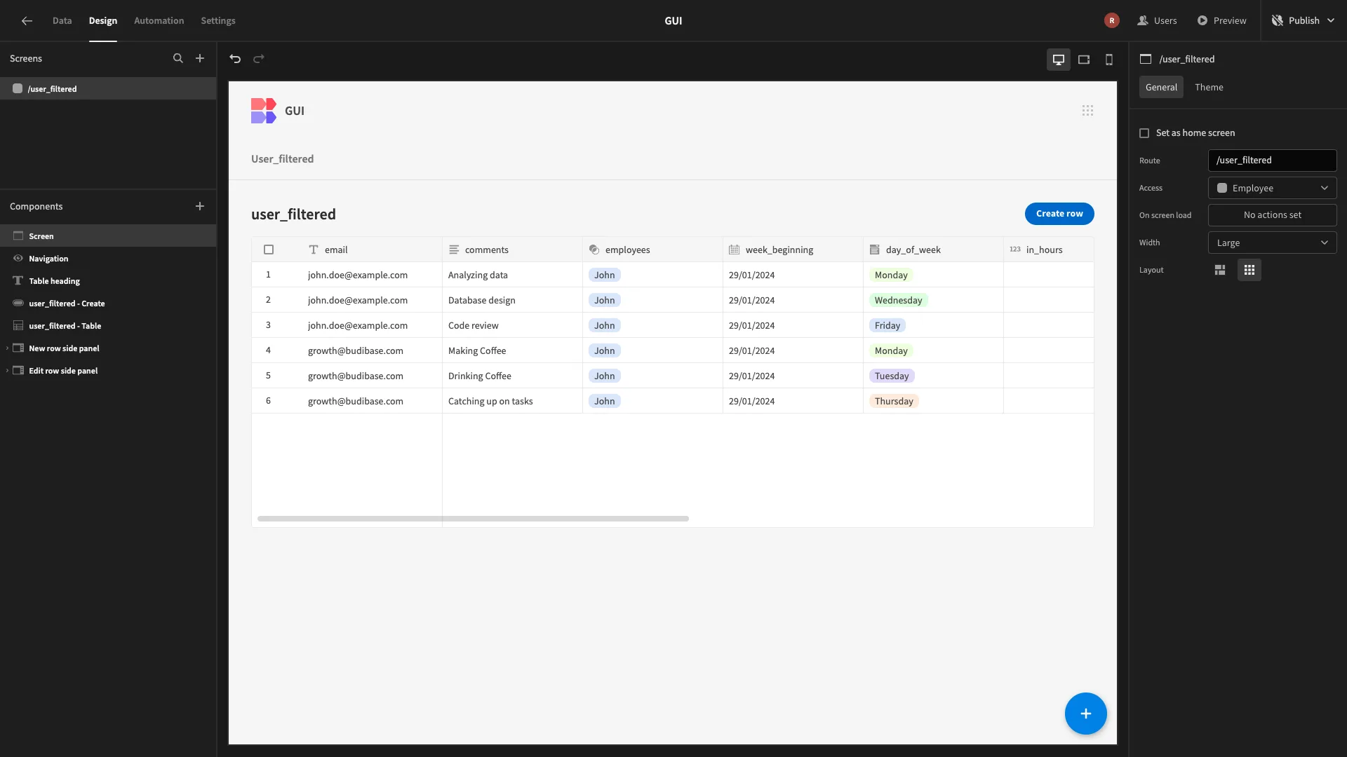 SQL GUI