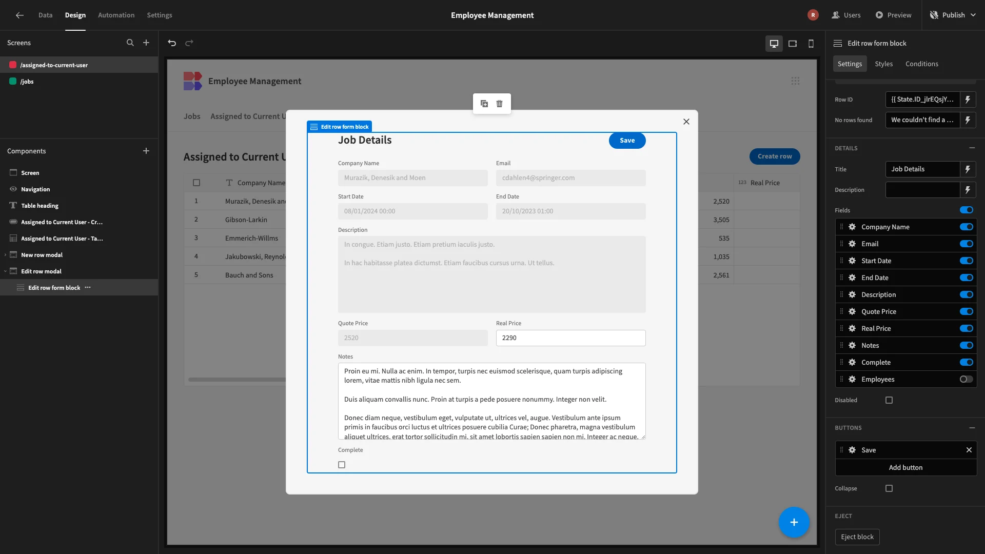 Job Details