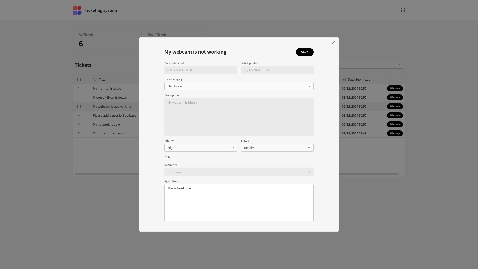 Open Source Ticketing System