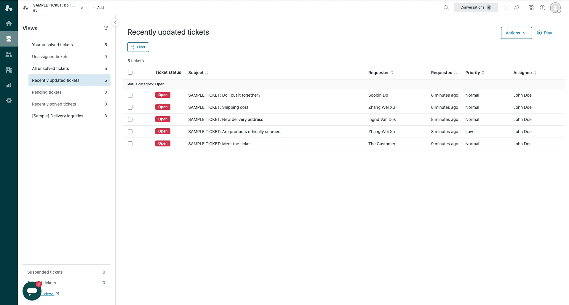 Zendesk Data
