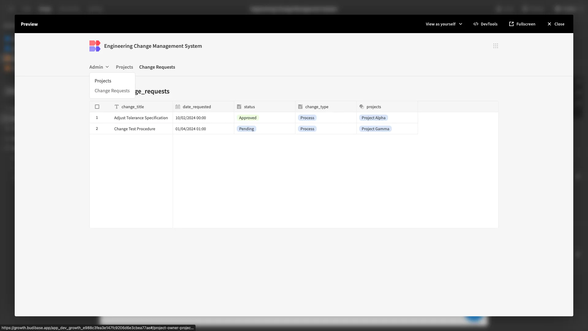 app preview