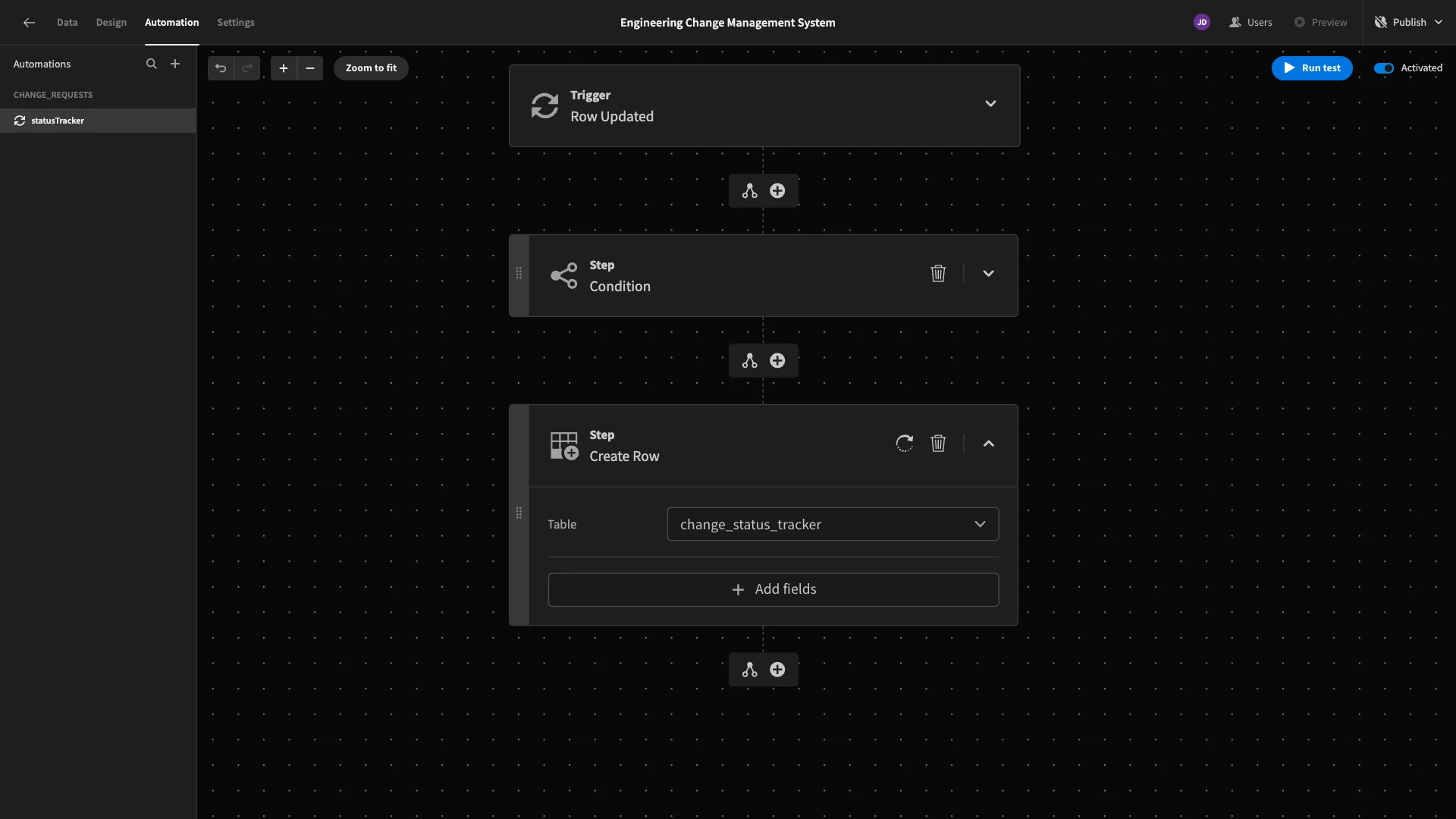 Create Row