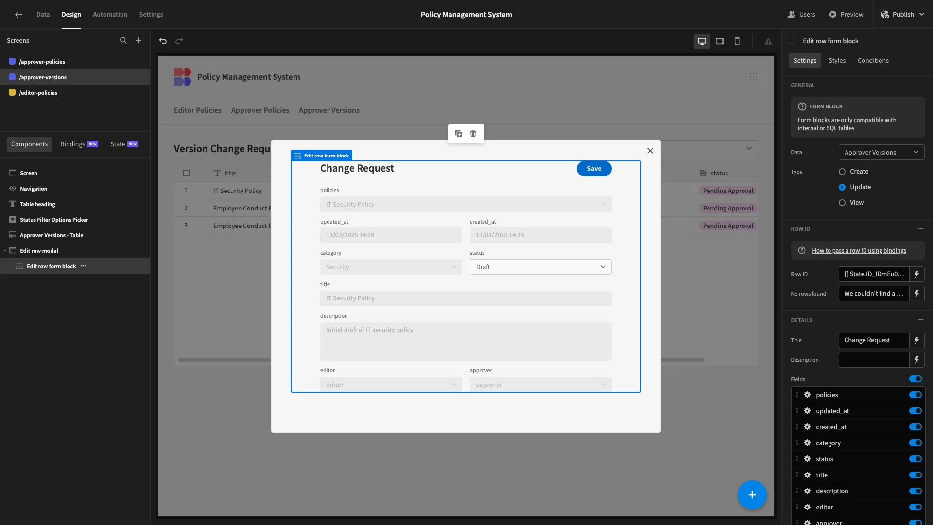 Policy Management System