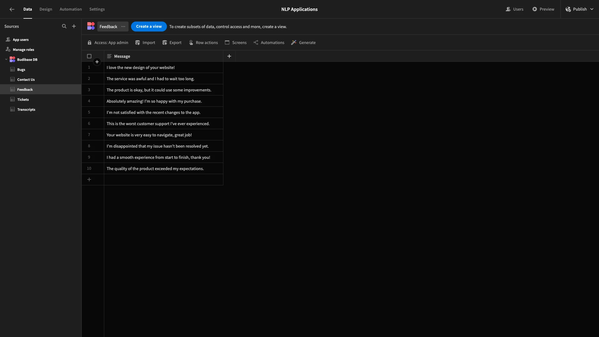 Feedback