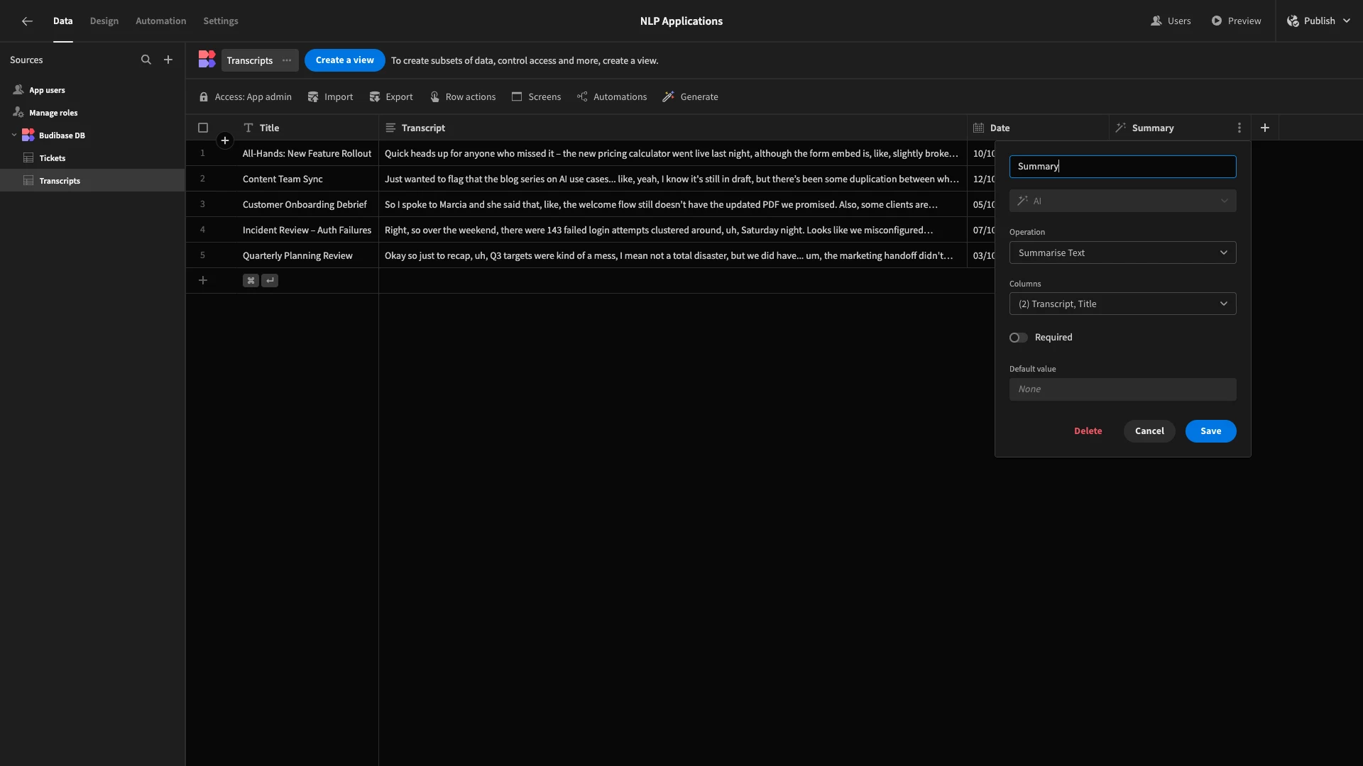 AI Column
