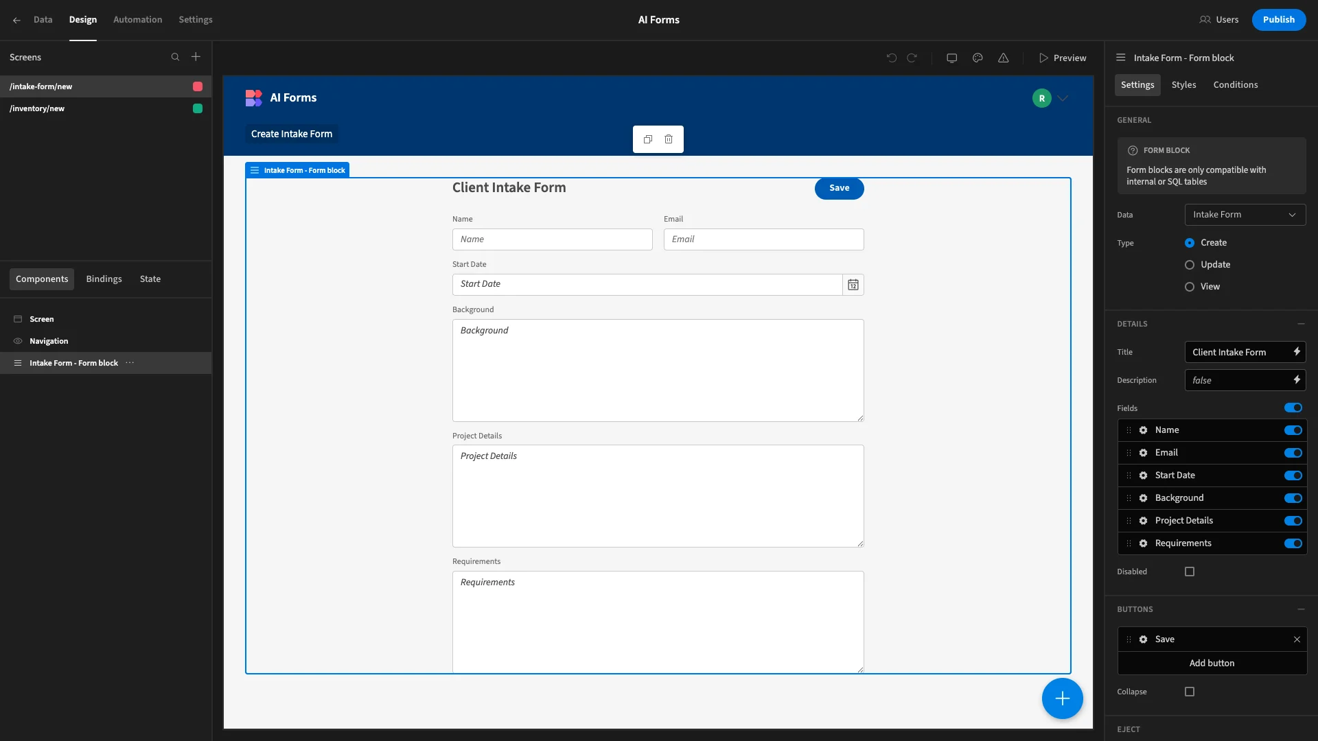 AI Forms