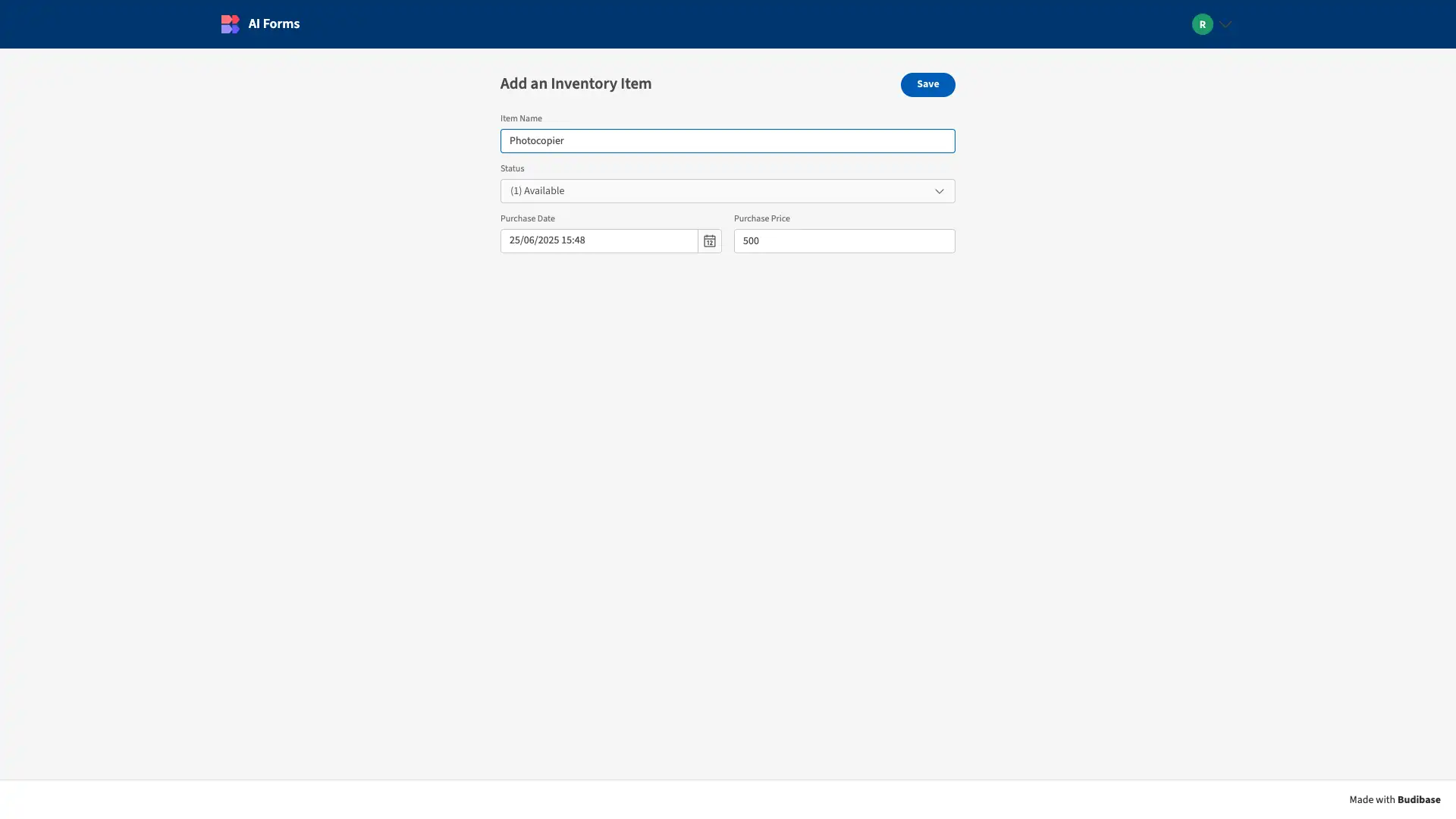 Test Form