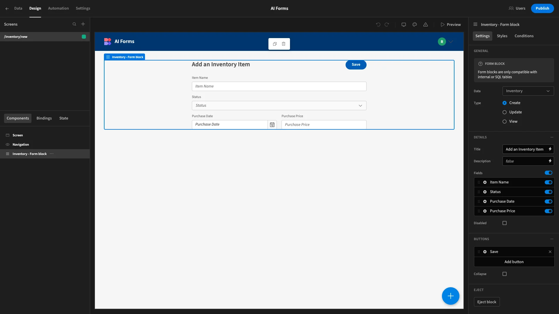 AI Powered Forms