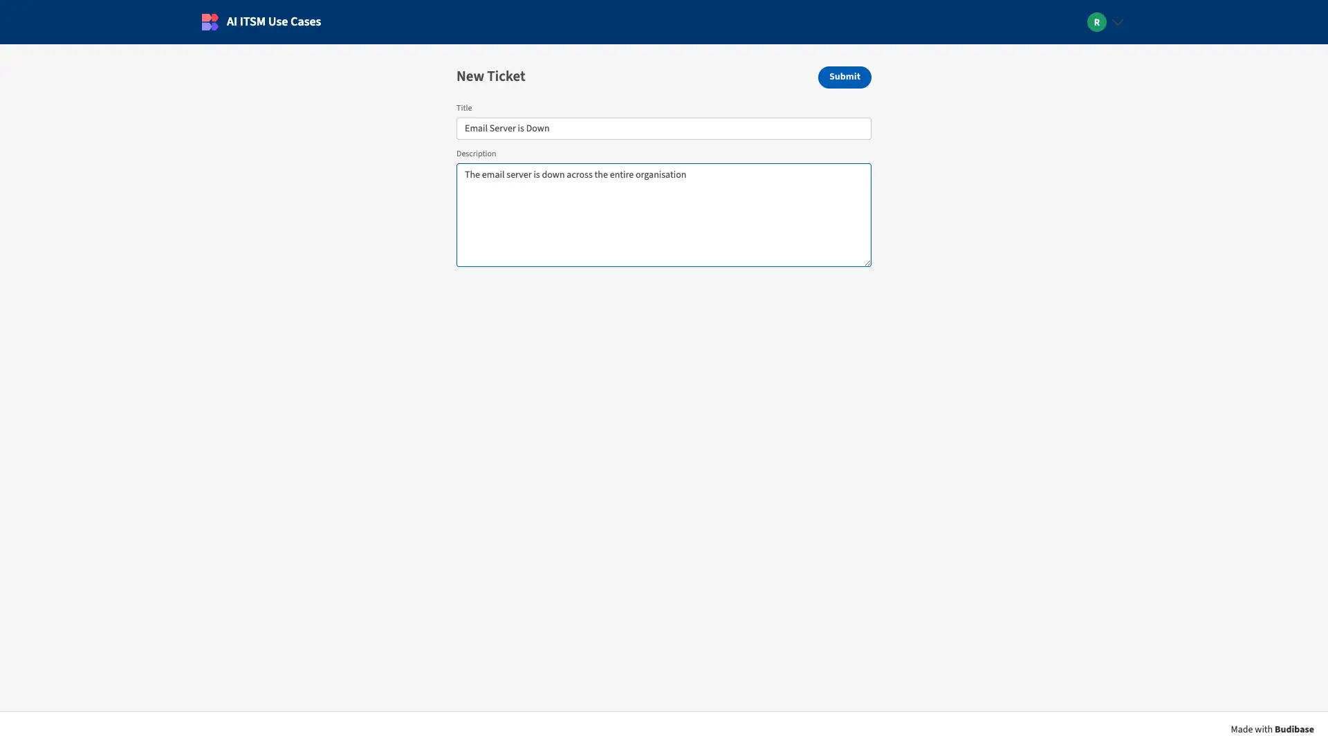 Ticket Form