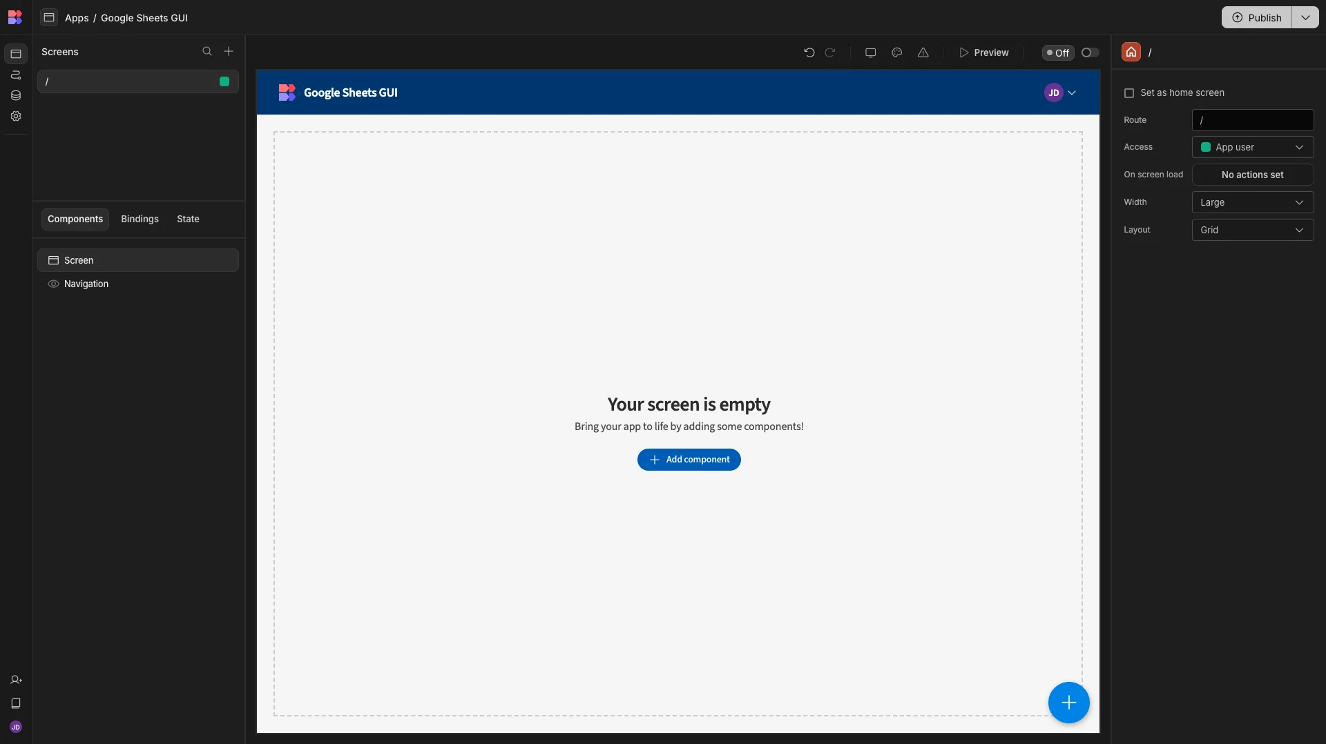 Blank Screen