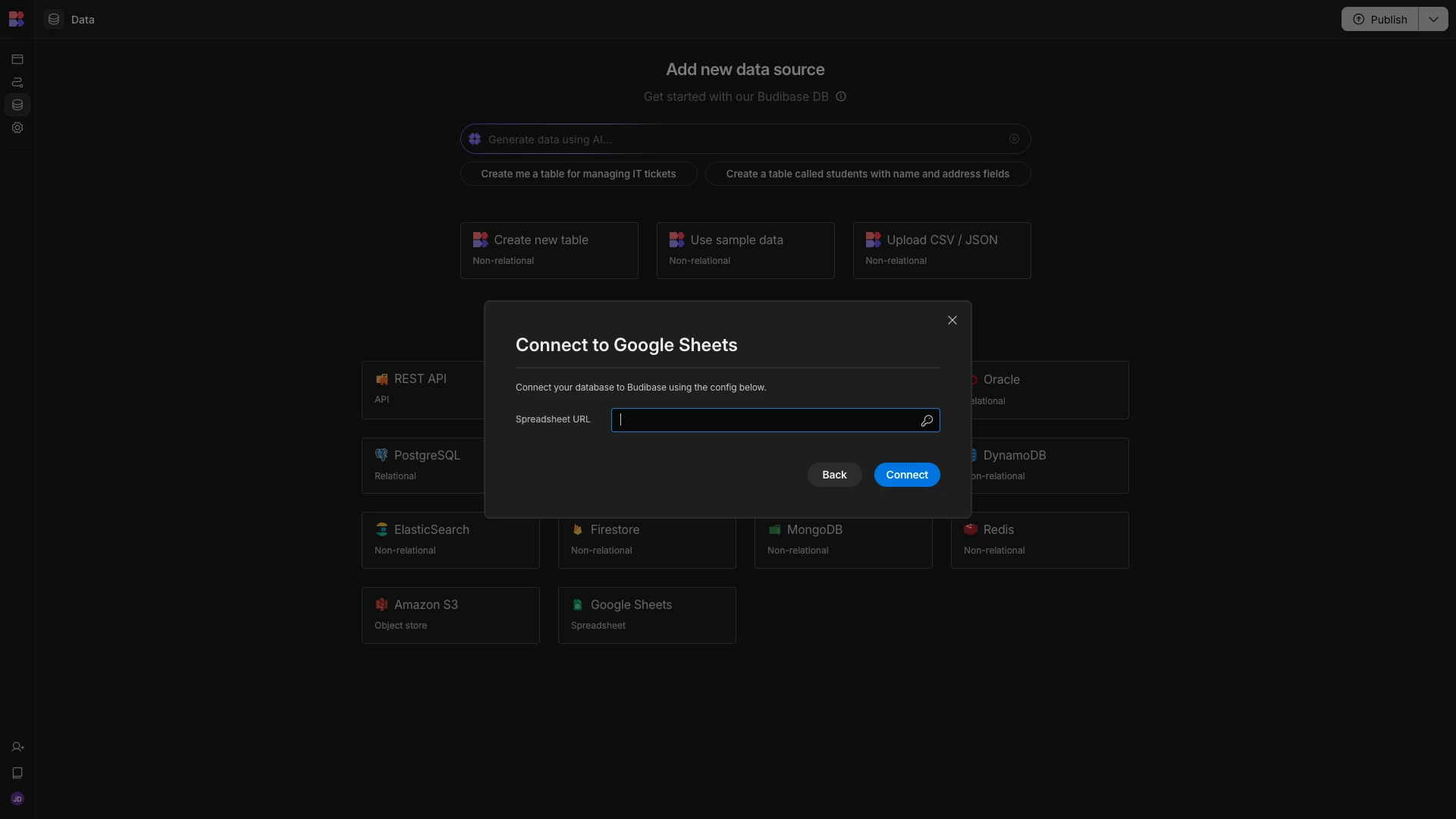 Google Sheets URL