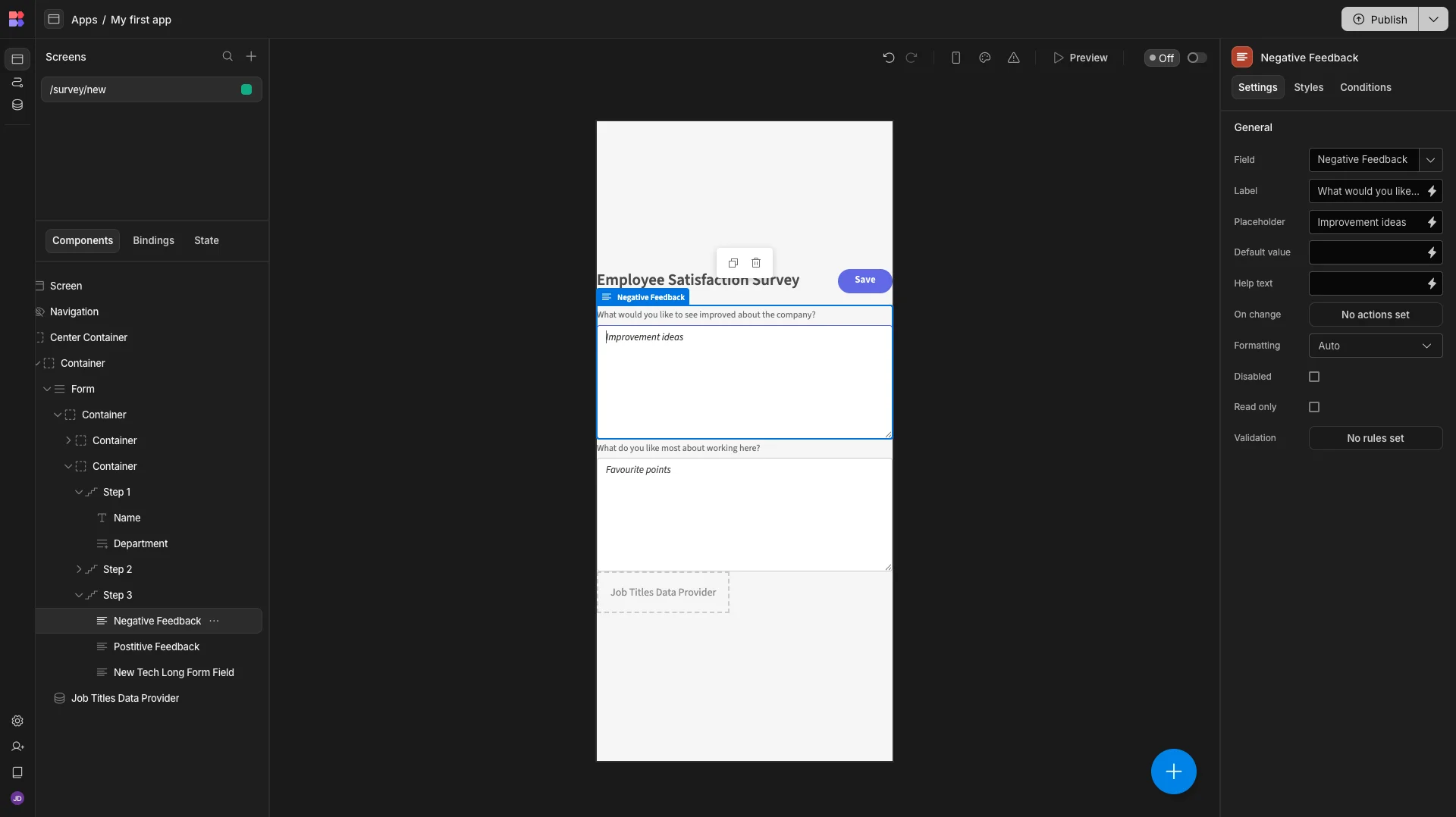 Mobile Form