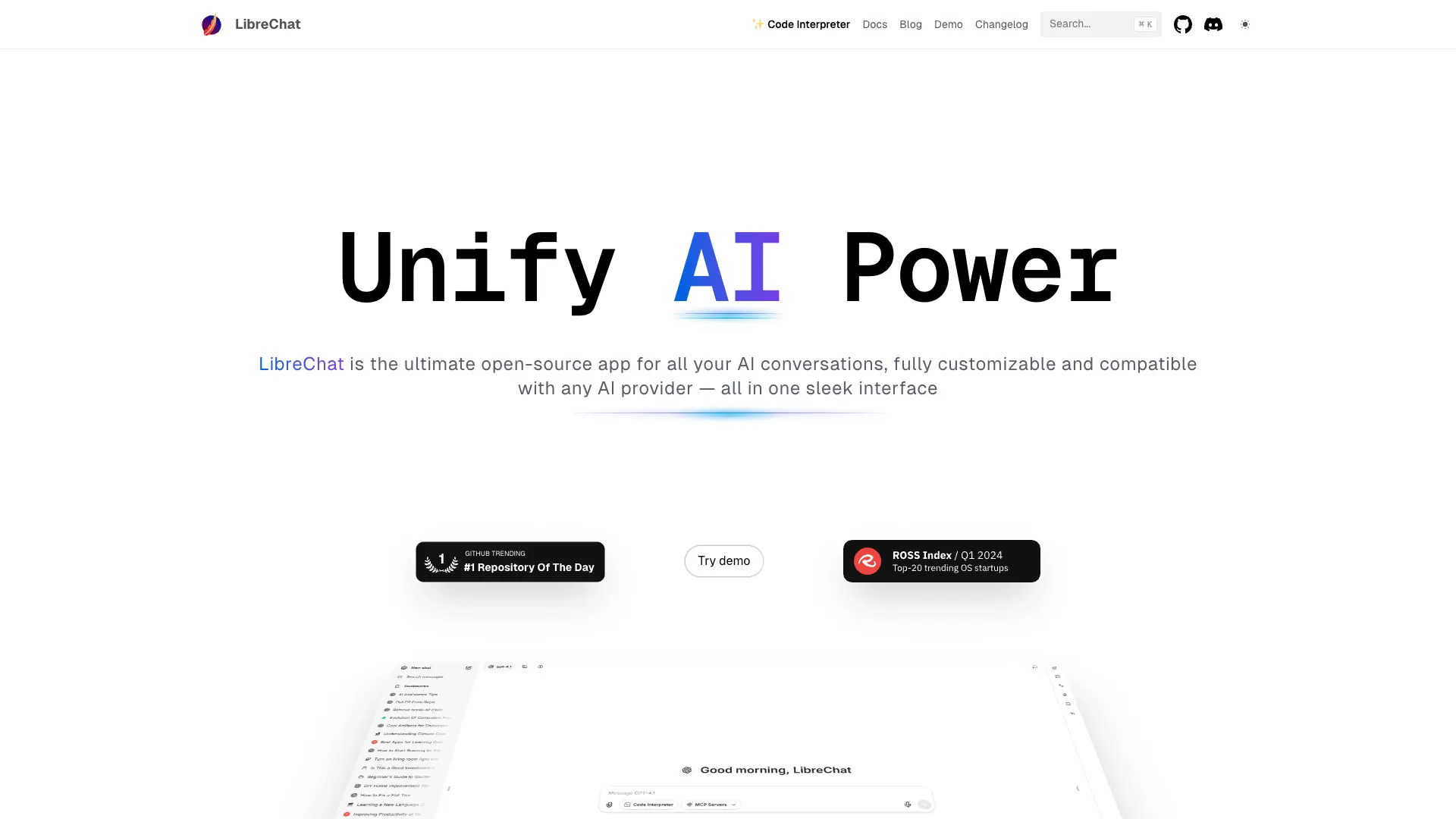 Open Source ChatGPT Alternatives LibreChat