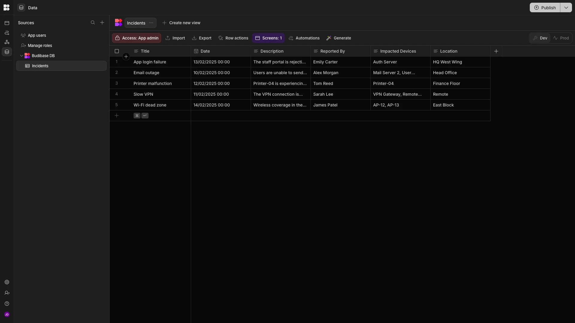 BudibaseDB BudibaseDB