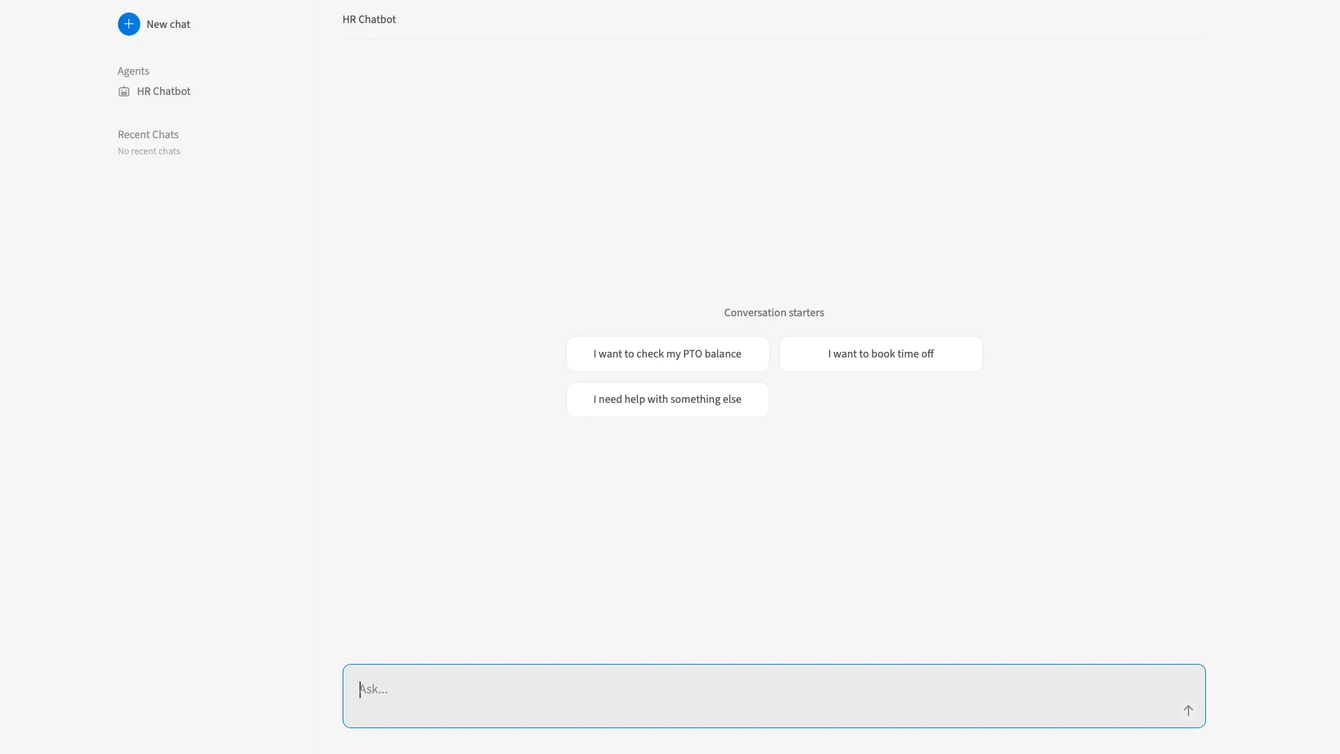 HR Chatbot HR Chatbot
