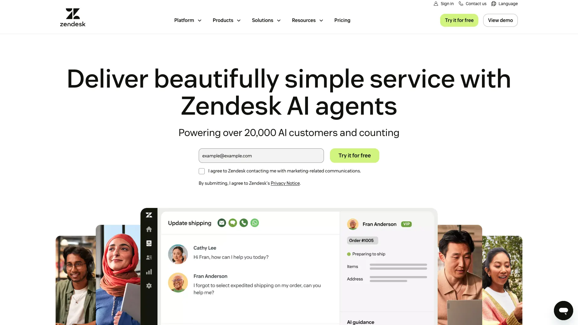 AI Helpdesk Zendesk