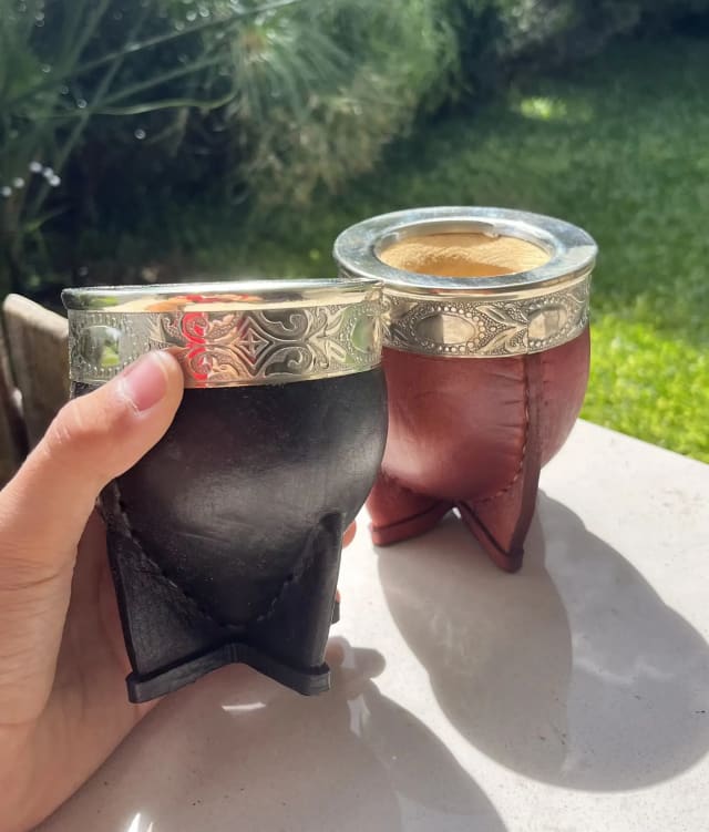 Imperial virola de alpaca lisa - Mates artesanales Puros Mates