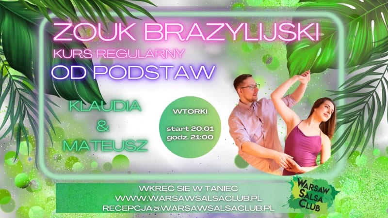 Zouk for beginners (P1) with Klaudia & Mateusz