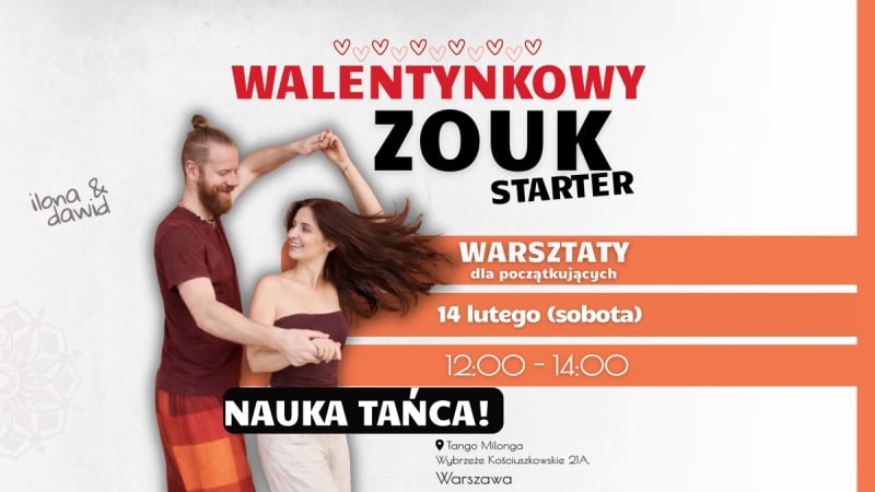 Valentine's Day ZOUK STARTER - workshops with Ilona & Dawid