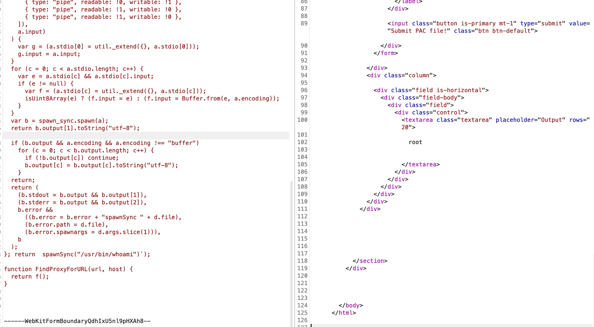 Old TOC implementation