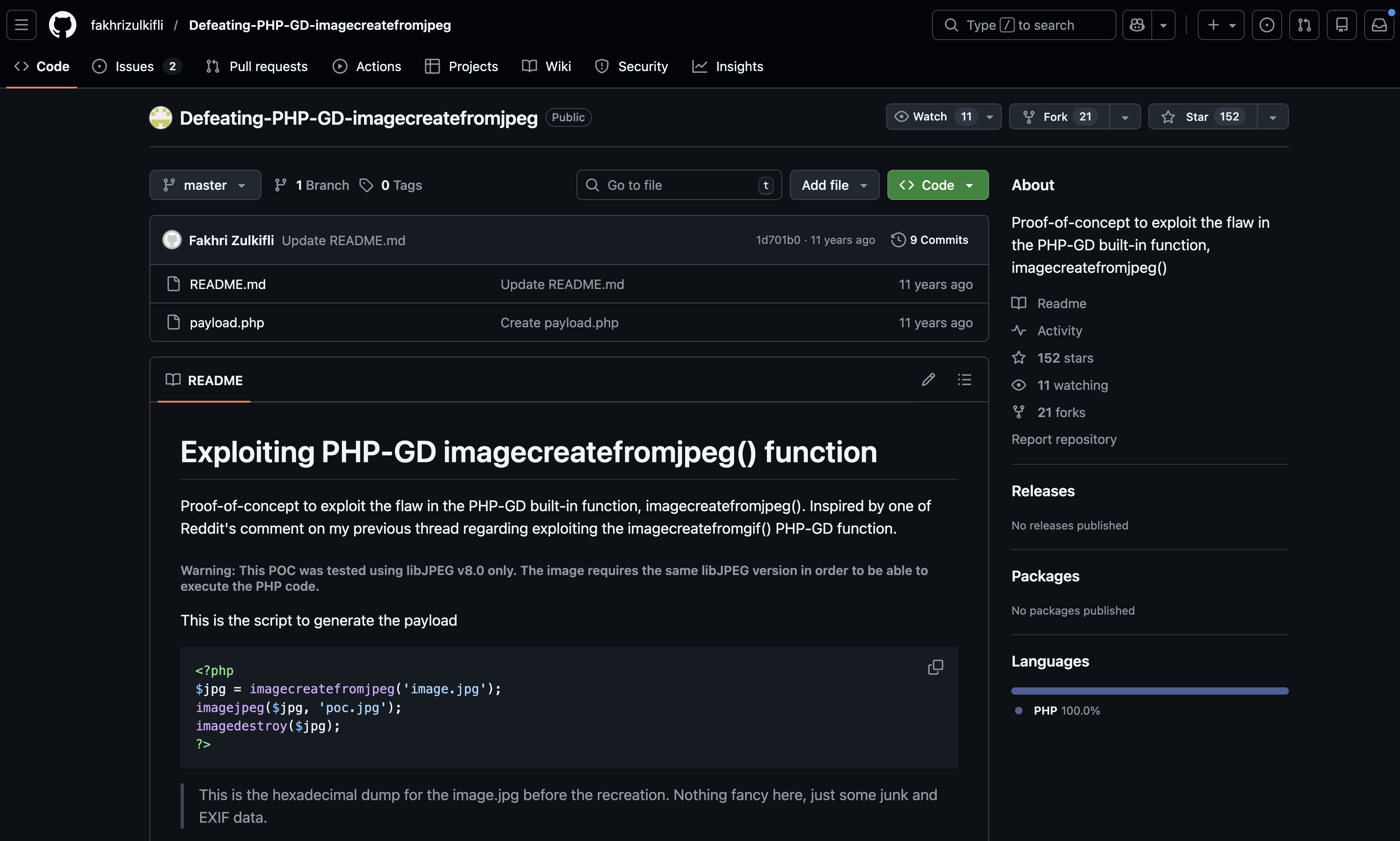 Reference page for JPEG