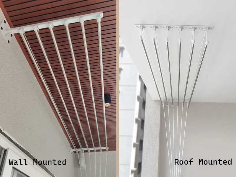 Ceiling cloth hanger pulley installation Hyderabad — KVJ Services