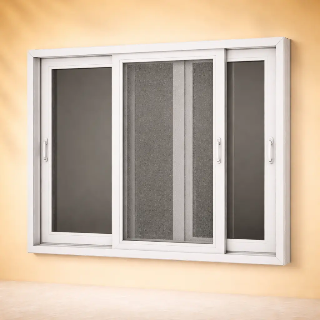 UPVC Mesh Slides Windows Hyderabad — KVJ Services