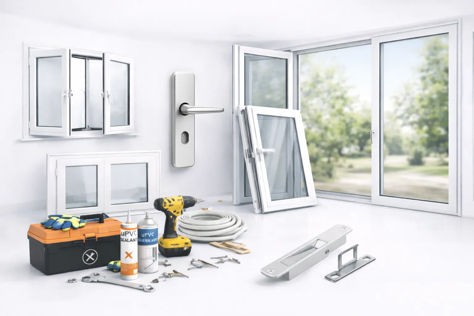 UPVC windows and doors installation Hyderabad — KVJ Services