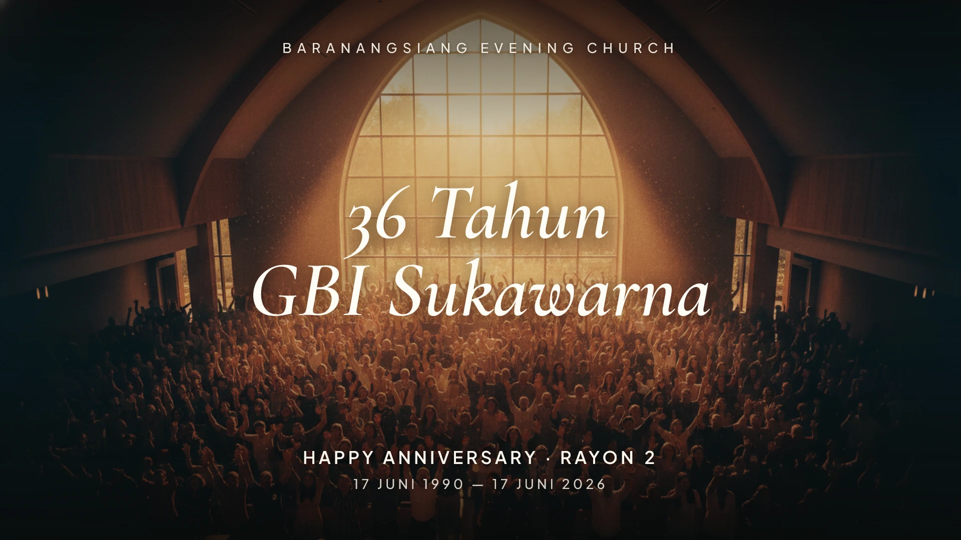 HUT ke-36 GBI Sukawarna & Rayon 2 — 17 Juni 1990-2026