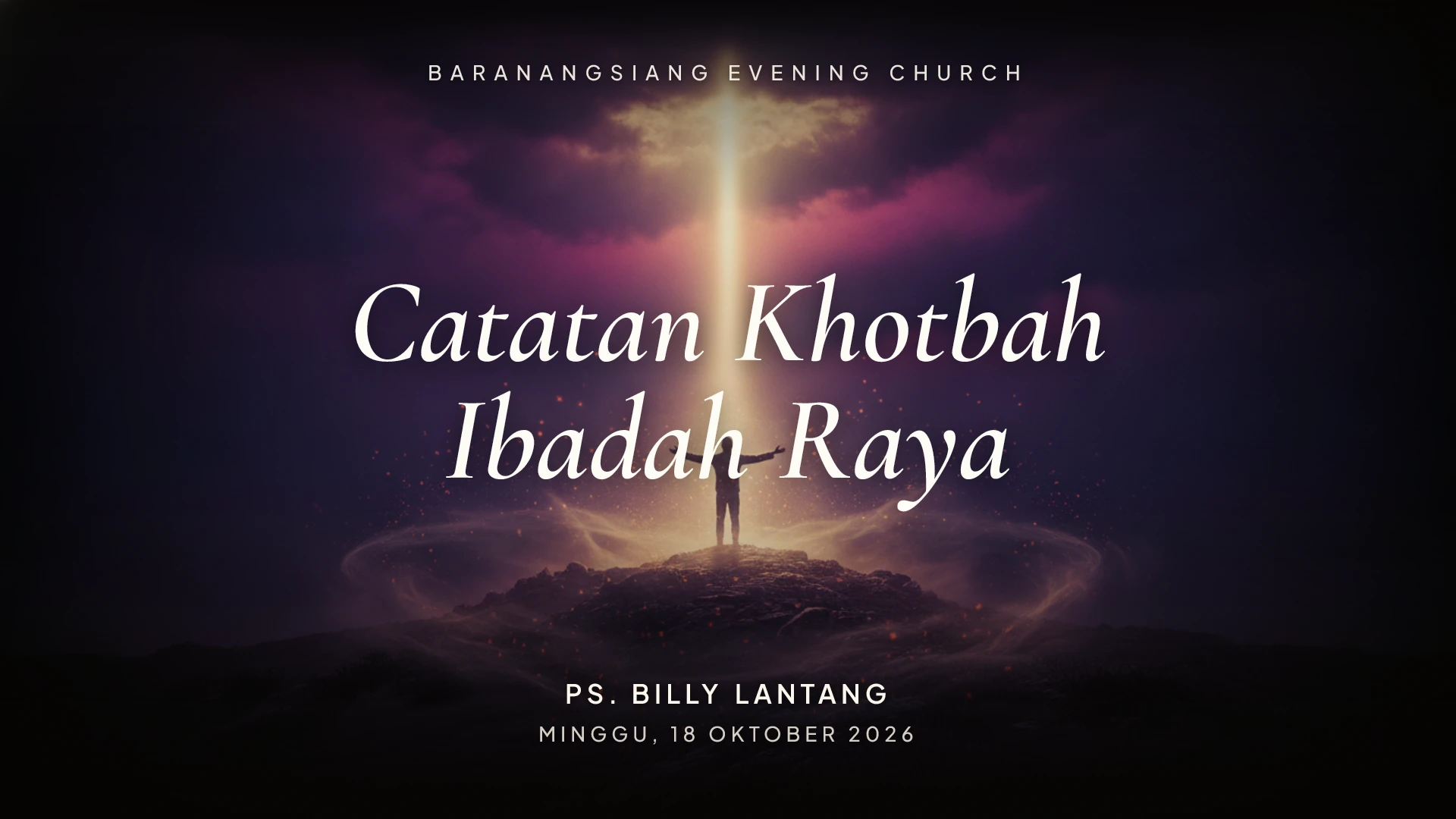 Baik belum tentu BENAR — Catatan Khotbah Ibadah Raya 18 Oktober 2026