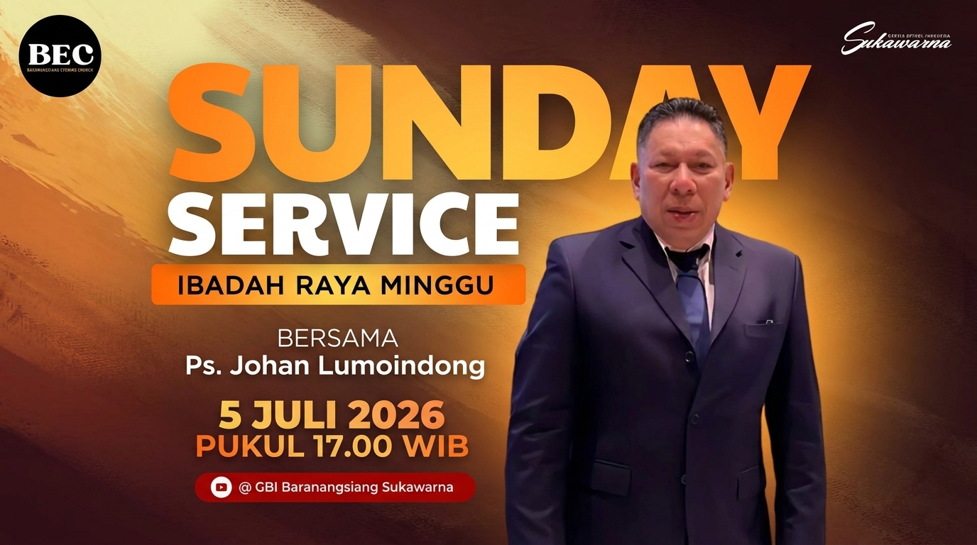Minggu 5 Juli 2026, dipimpin Ps. Johan Lumoindong — Undangan Ibadah Raya