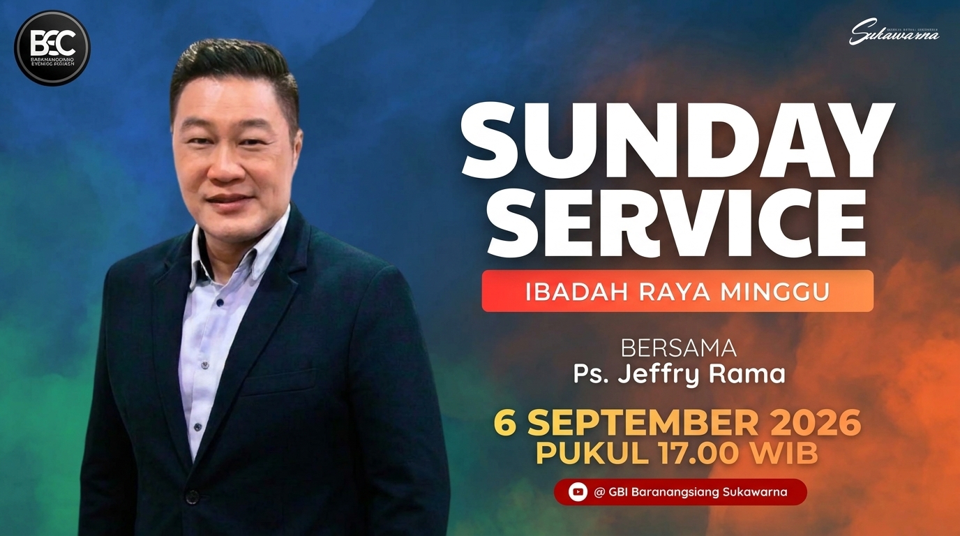 6 September 2026 bersama Ps. Jeffry Rama: Undangan Ibadah Minggu
