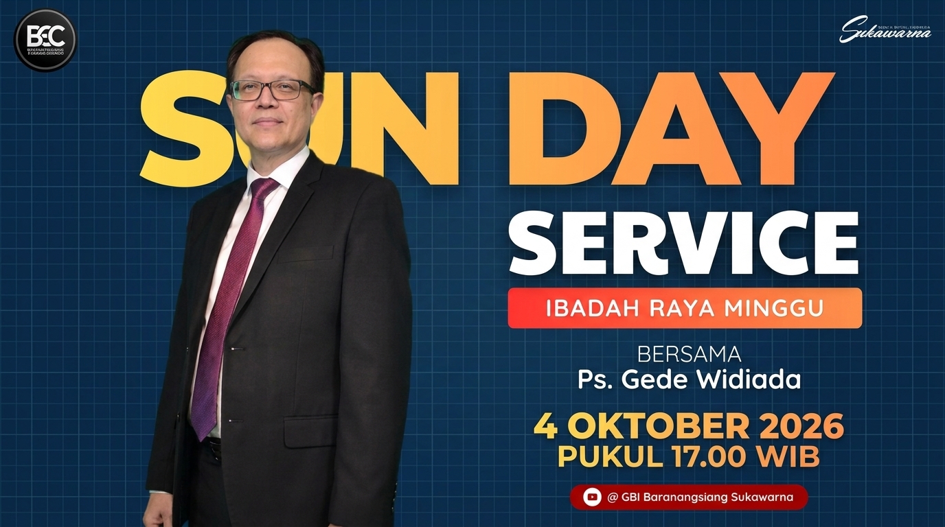 4 Oktober 2026, Ps. Gede Widiada — Undangan Ibadah Raya Minggu