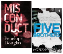 Penelope Douglas 2 Books Collection Set (Misconduct & Five Brothers)
