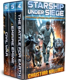 Starship Under Siege: Galactic Showdown - 2nd Trilogy (Books 4-6): An Epic Space Opera & First Contact Adventure (From Far Beyond: A Galaxy in Peril)