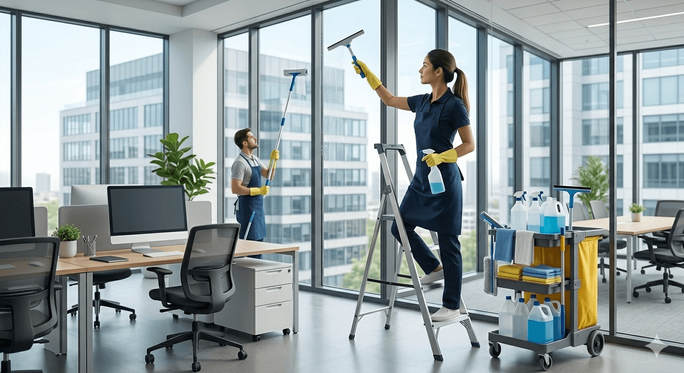 Gepflegter Bürobereich – Büroreinigung