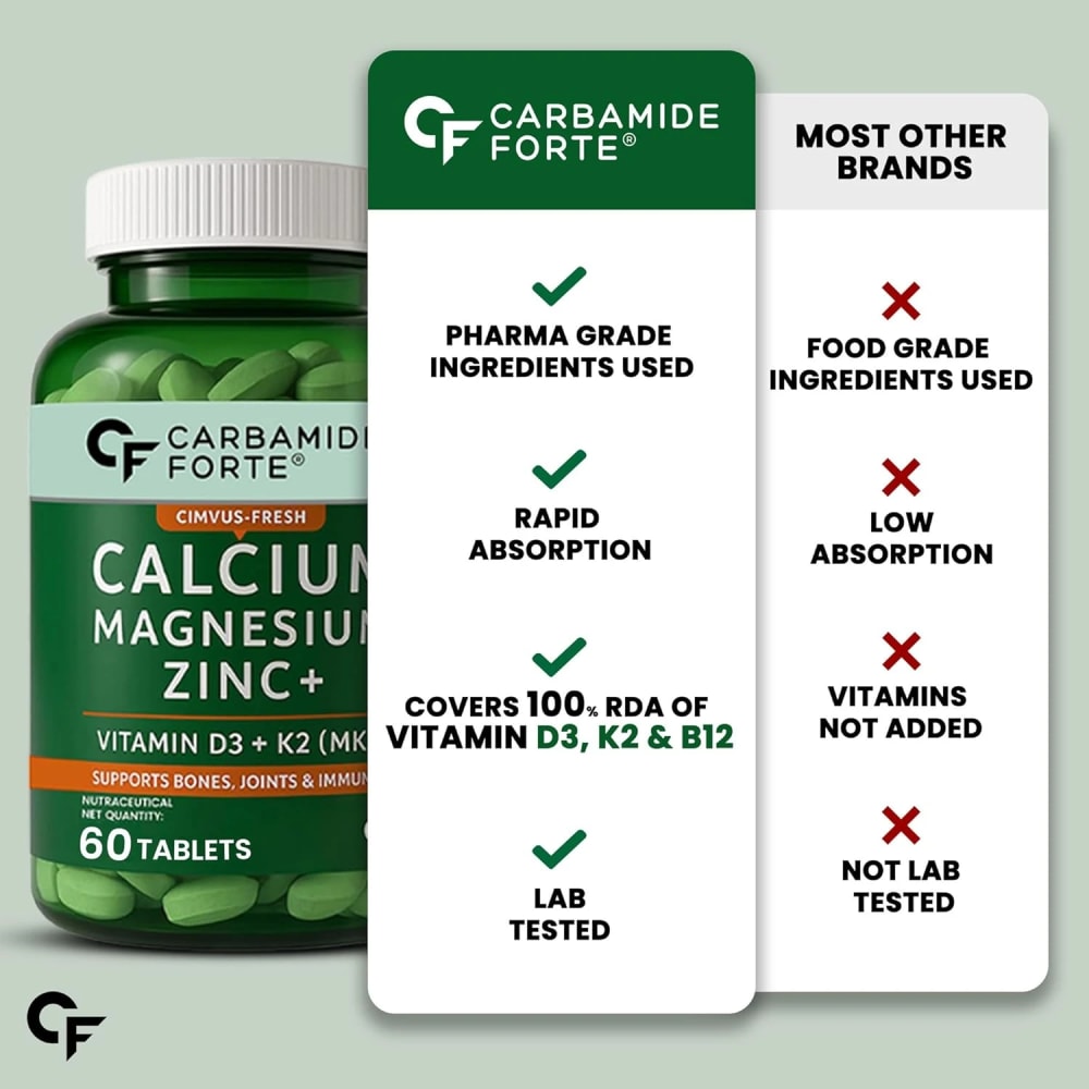Calcium Magnesium Zinc + Vitamin D3+K2 view 4