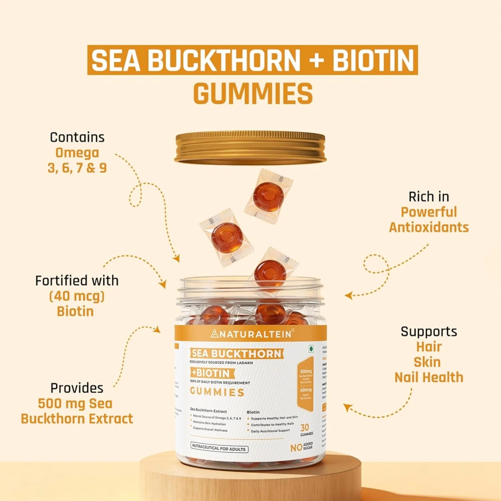  Sea Buckthorn Gummies with Biotin view 3