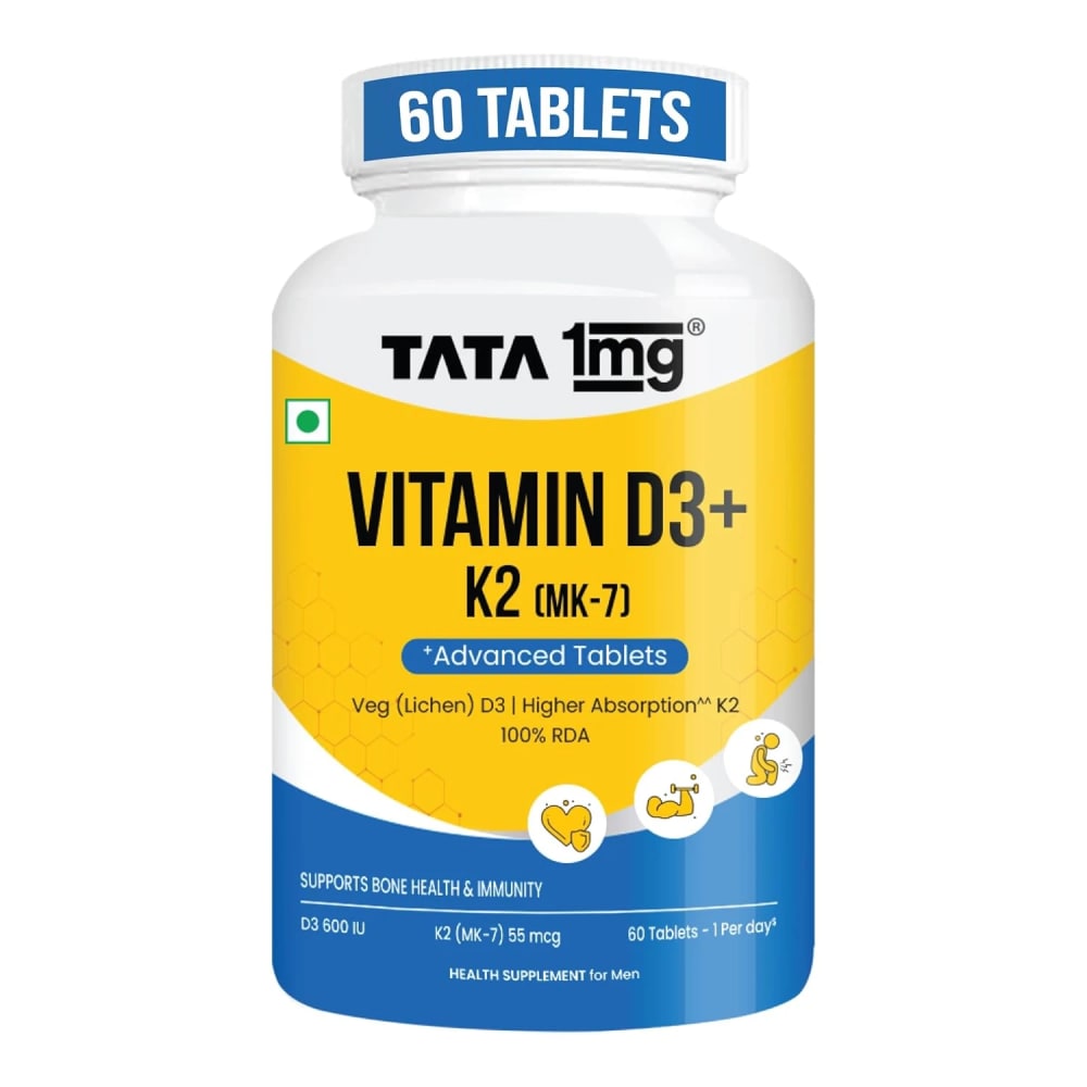 Vitamin D3 + K2 (MK-7) view 1