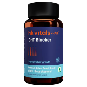 Hk vitals DHT Blocker with Biotin | Helps Reduce Hair Fall, Stimulates Hair Growth