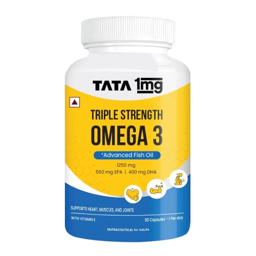 TATA 1MG Triple Strength Omega 3 Fish Oil Supplement 