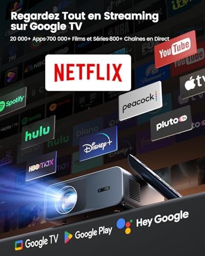 Vue 2 de Videoprojecteur Kgoogle Tvdolby Lumens