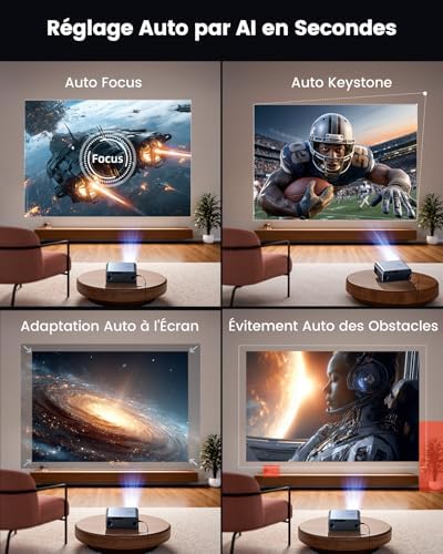 Vue 5 de Videoprojecteur Kgoogle Tvdolby Lumens