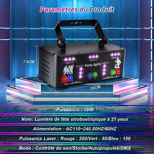 Vue 5 de Lampes Fete Professionnelles Lentilles